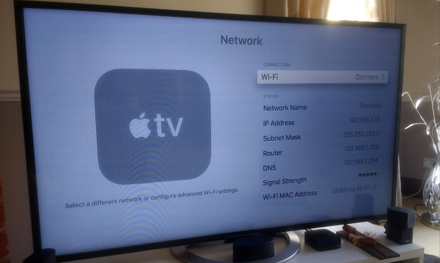 ethernet cabling installation to connect apple tv box to wifi harpenden